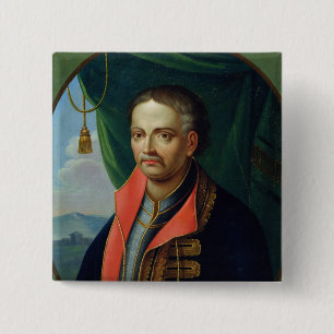Badge Carré 5 Cm Portrait d'Ivan Mazepa