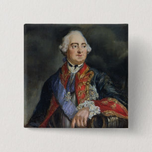 Badge Carré 5 Cm Portrait du mathématicien Leonhard Euler