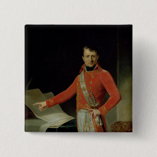 Badge Carré 5 Cm Portrait du napoléon I