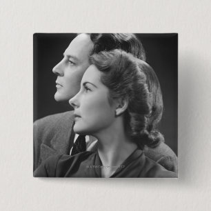 Badge Carré 5 Cm Pose des couples