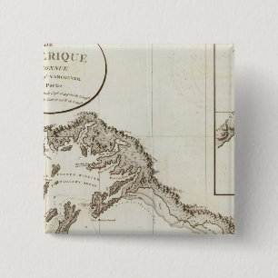 Badge Carré 5 Cm Possession de Point Riou à Point Alaska