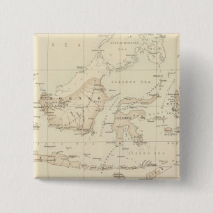 Badge Carré 5 Cm Possession hollandaise dans l'archipel indien