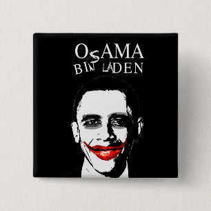 BADGE CARRÉ 5 CM POUBELLE BIDEN D'OBAMA