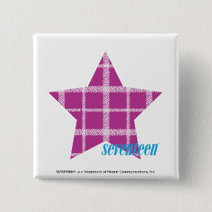 Badge Carré 5 Cm Pourpre 3 de plaid