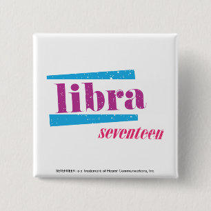 Badge Carré 5 Cm Pourpre de Balance