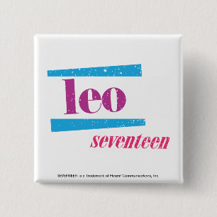 Badge Carré 5 Cm Pourpre de Lion