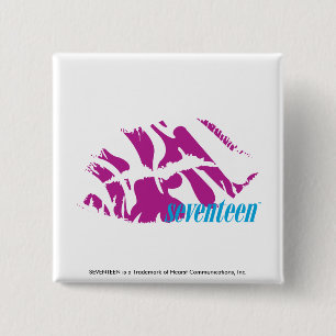 Badge Carré 5 Cm Pourpre de zèbre