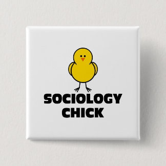 Badge Carré 5 Cm Poussin de sociologie