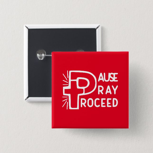 BADGE CARRÉ 5 CM PRATIQUE DE LA PAUSE (Devant & derrière)