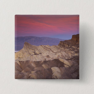 Badge Carré 5 Cm Première lumière du matin sur Zabriskie Point et 2