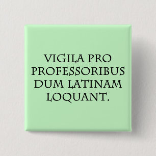 Badge Carré 5 Cm Prenez garde des experts (latins)