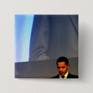 Badge Carré 5 Cm Président Barack Obama