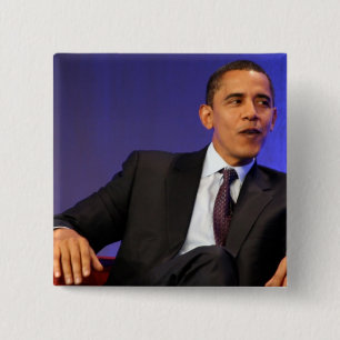 Badge Carré 5 Cm Président Barack Obama