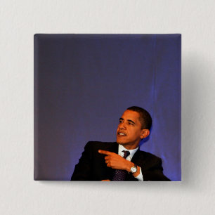 Badge Carré 5 Cm Président Barack Obama