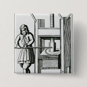 Badge Carré 5 Cm Pressurage des livres