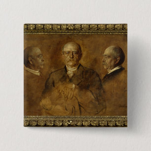 Badge Carré 5 Cm Prince Otto Von Bismarck, 1884