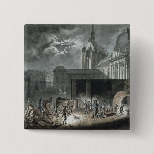 Badge Carré 5 Cm Prisonniers de transfert au Conciergerie