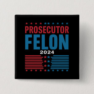 Badge Carré 5 Cm Procureur contre délinquant 2024