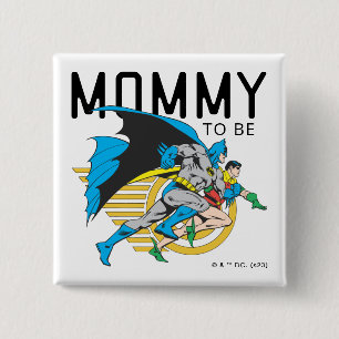 Badge Carré 5 Cm Profil Batman & Robin   Maman à être