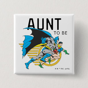 Badge Carré 5 Cm Profil Batman & Robin   Tante À Être