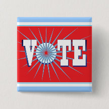 Promouvoir le vote avec ce vote rouge, blanc et bl