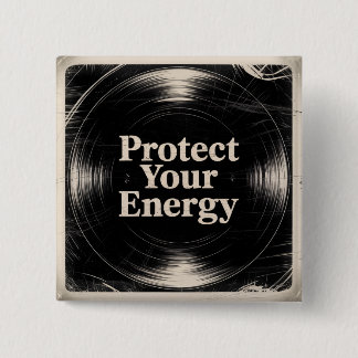 Badge Carré 5 Cm Protect Your Energy