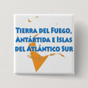 Badge Carré 5 Cm Province de Tierra del Fuego