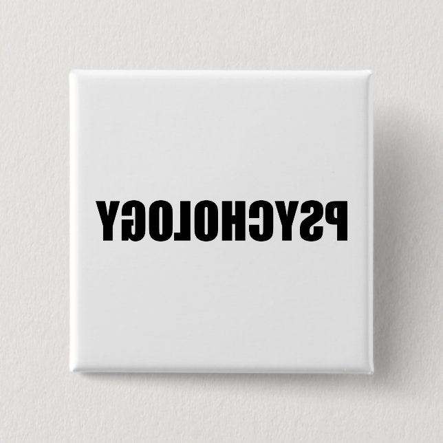 Badge Carré 5 Cm Psychologie inverse (Devant)