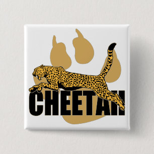 Badge Carré 5 Cm Puissance de guépard
