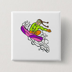 Badge Carré 5 Cm Pullover de fille