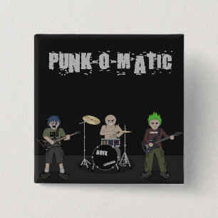 Badge Carré 5 Cm Punk-o-Matic 1