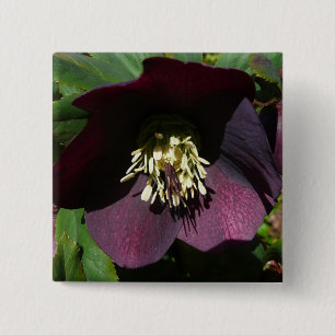 Badge Carré 5 Cm Purple Carême Rose Pâques