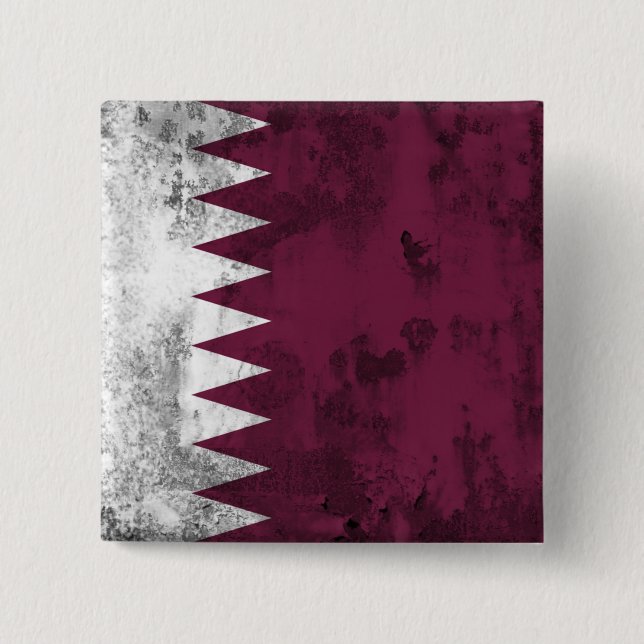 Badge Carré 5 Cm Qatar (Devant)