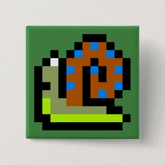 Badge Carré 5 Cm Quel escargot Shell de bosse !