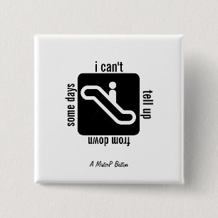 Badge Carré 5 Cm Quelques jours - Un bouton MisterP