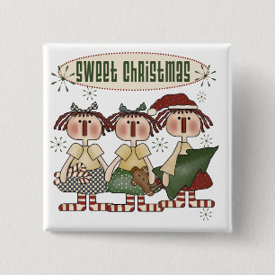 Badge Carré 5 Cm Ragdolls Sweet Christmas Tshirts et cadeaux