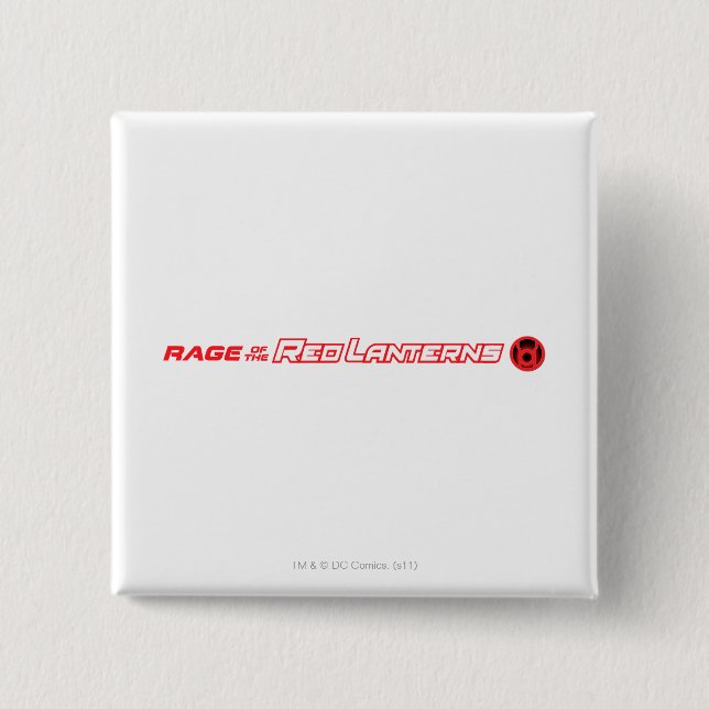 Badge Carré 5 Cm Rage des lanternes rouges (Devant)