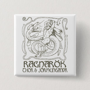 Badge Carré 5 Cm Ragnarök