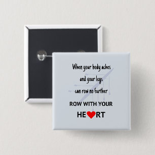 Badge Carré 5 Cm Rangée avec votre motivation de coeur