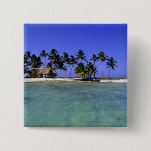 Badge Carré 5 Cm Ranguana Caye, Belize