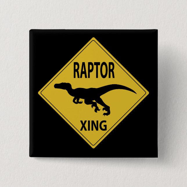 Badge Carré 5 Cm Raptor Xing (Devant)