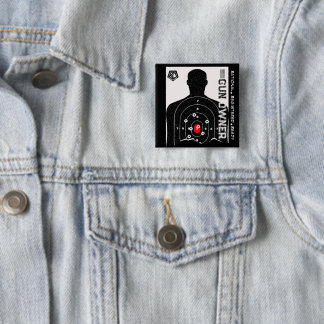Badge Carré 5 Cm Rational Registered and Ready Gun Owner