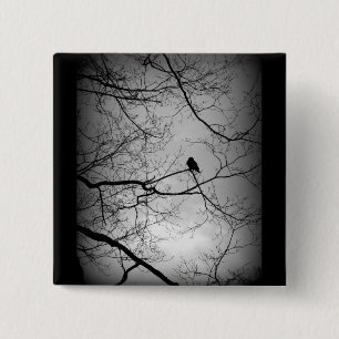 Badge Carré 5 Cm Raven