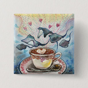 Badge Carré 5 Cm Ray of Love