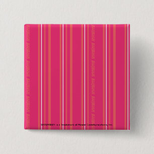 Badge Carré 5 Cm Rayures minces magenta