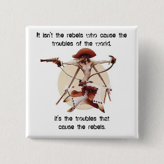 Badge Carré 5 Cm Rebelles