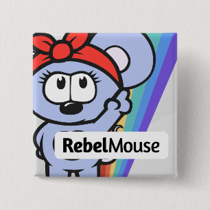 Badge Carré 5 Cm RebelMouse Pin