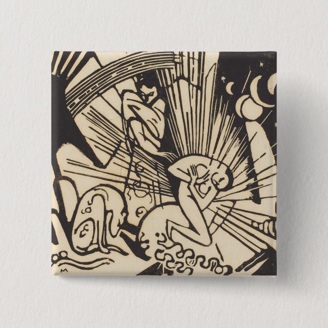 Badge Carré 5 Cm Réconciliation Versoehnung de Franz Marc | (Devant)