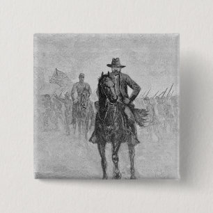 Badge Carré 5 Cm Reconnoitering du Général Grant