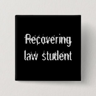 Badge Carré 5 Cm Récupérer étudiant en droit - Bouton
